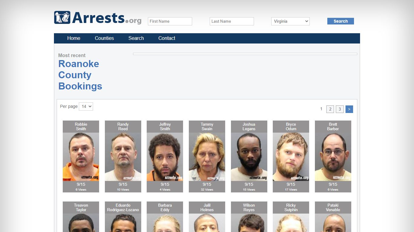 Roanoke County Arrests and Inmate Search